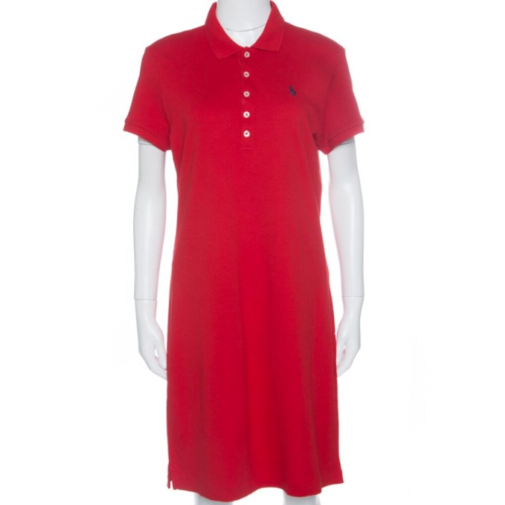 Brand New Women's Ralph Lauren Cotton Short Sleeve Polo T-Shirt Dress